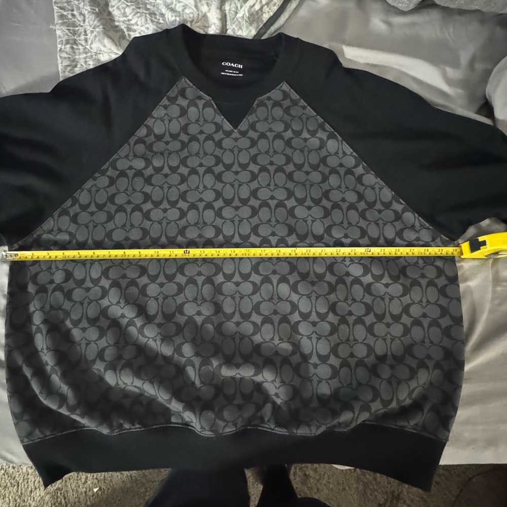 Coach Monogram Black and Gray sweatshirt size 3XL - Picture 5 of 10